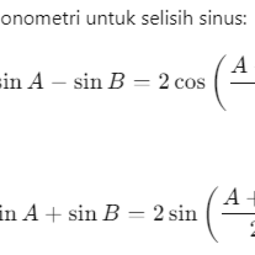 Latihan Soal Trigonometri Lanjutan